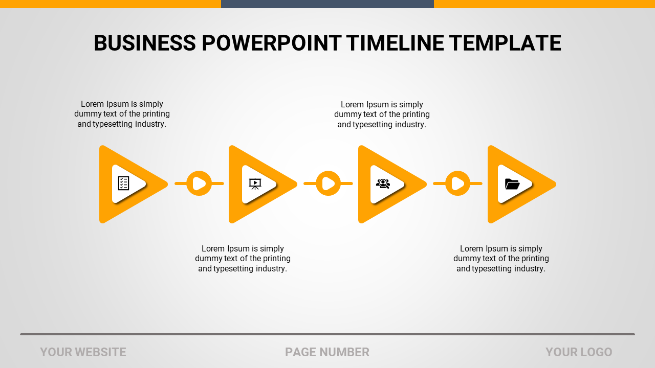 Get Modern And Stunning Timeline PowerPoint Template